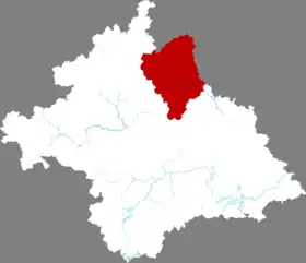 Localisation de Shànglín Xiàn