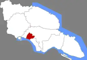 Localisation de Gǎngzhá Qū