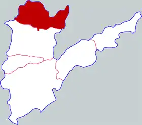 Localisation de Nánlè Xiàn