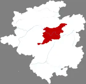 Localisation de Jiànhé Xiàn