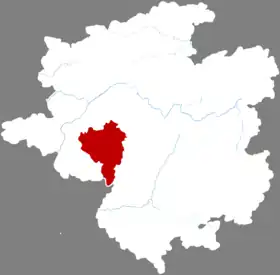 Localisation de Léishān Xiàn