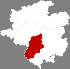 Localisation de Róngjiāng Xiàn