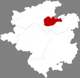 Localisation de Sānsuì Xiàn