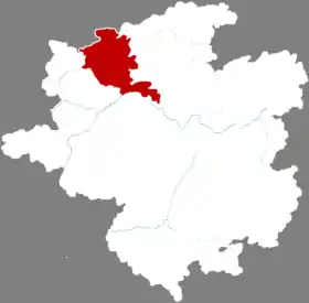 Localisation de Shībǐng Xiàn