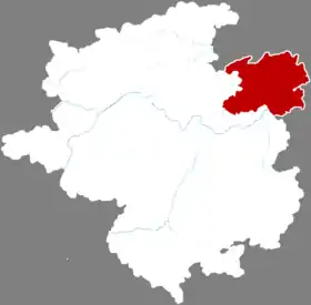 Localisation de Tiānzhù Xiàn