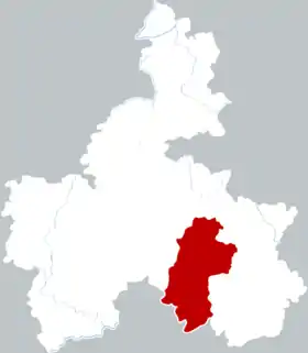 Localisation de Dúshān Xiàn