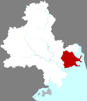 Localisation de Huì'ān Xiàn