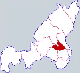 Localisation de Mǐzhī Xiàn