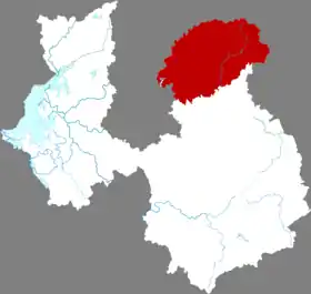 Localisation de Wùyuán Xiàn