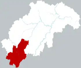Localisation de Chéngbù miáozú Zìzhìxiàn