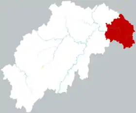 Localisation de Shàodōng Shì