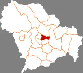 Localisation de Cháng'ān Qū