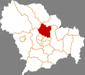 Localisation de Zhèngdìng Xiàn