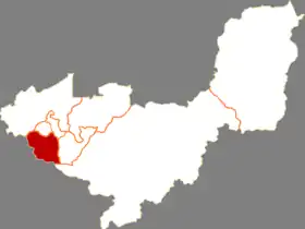 Localisation de Lǐngdōng Qū