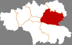 Localisation de Qīngshuǐ Xiàn