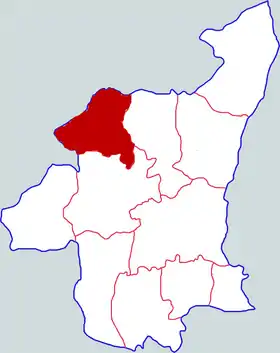 Localisation de Báishuǐ Xiàn