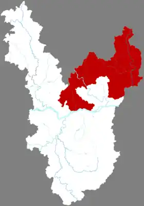 Localisation de Cāngwú Xiàn