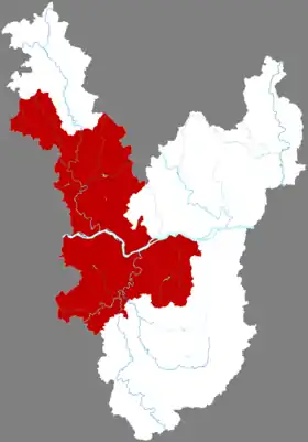 Localisation de Téng Xiàn