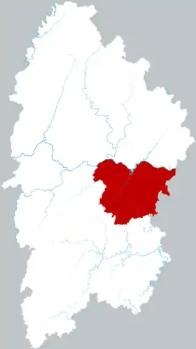 Localisation de Gǔzhàng Xiàn