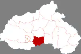 Localisation de Nánhé Xiàn