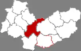 Localisation de Níngwǔ Xiàn