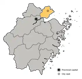 Localisation de Jiaxing
