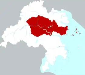 Localisation de Línhǎi