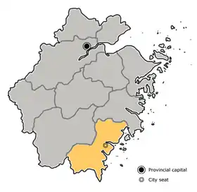 Localisation de Wenzhou