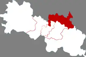 Localisation de District de Da'an
