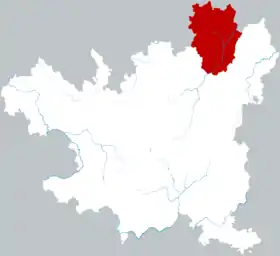 Localisation de Dàozhēn gēlǎozú miáozú Zìzhìxiàn