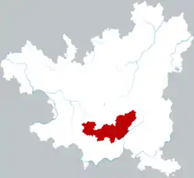 Localisation de Hónghuāgǎng Qū