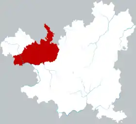 Localisation de Xíshuǐ Xiàn