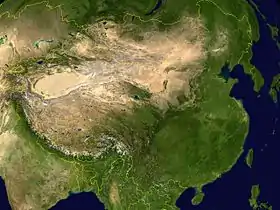 carte : Géographie de la Chine