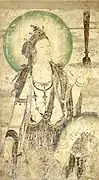 Bodhisattva. Peinture murale. Chine Xe siècle.