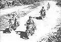 Motards de la Force X chinoise en 1942 en Birmanie.