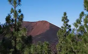 Le Chinyero, vu du sud.