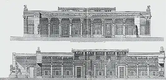 Palais des cent colonnes.