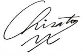 signature de Chisato Moritaka