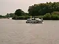 La Saône et ses bateaux de plaisance.
