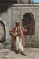 Musicien devant une mosquée de Constantinople (1860)