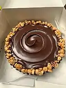 Ganache au chocolat.