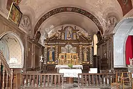 Le chœur de l’église Saint-Jean-Baptiste.