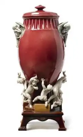 Vase à couvercle (vers 1885), Choisy-le-Roi, Manufacture Hautin-Boulenger et Co