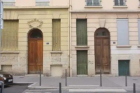 Immeubles des nos 1 et 3 boulevard de la Croix-Rousse.