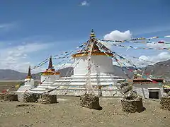 Chörten entre Ganden et Lhassa. Tibet chinois.