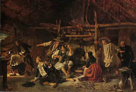 Les Chouans (Salon de 1853), huile sur toile, palais des Beaux-Arts de Lille.