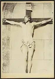 Christ en croix (XVIIe siècle), photo de Jean-Auguste Brutails