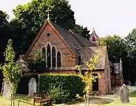 Christ Church, Emery Down, New Forest, église classée Grade 2, de 1864.