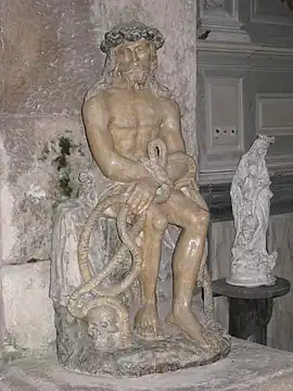 Christ de pitié de l'église de Saint-Seine.