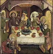 École de l'Allgäu, Le Christ dans la maison de Simon, vers 1470-80